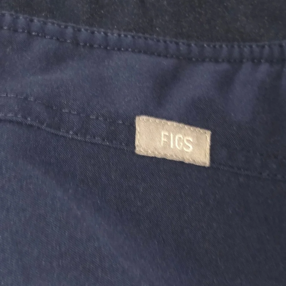Figs Navy Blue Scrub Pants Technical Collection T21004 Mens Small Drawstring